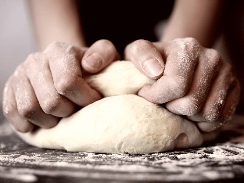 fresh dough with all of the ingredients provided, everything you need in one box!
